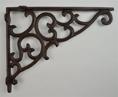 decorate metal bracket|ornate metal shelf brackets.